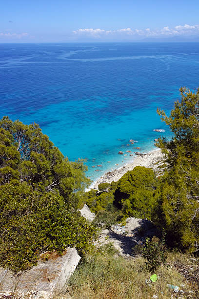 istock Blue Waters of Kokkinos Vrachos Beach, Lefkada 477984680