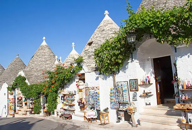 Traditional "Trulli" houses of the Apulia region