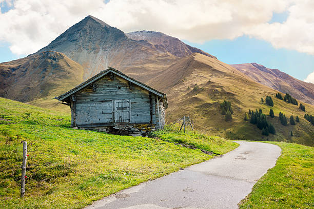 istock Swiss cabin in the mountains 477987033