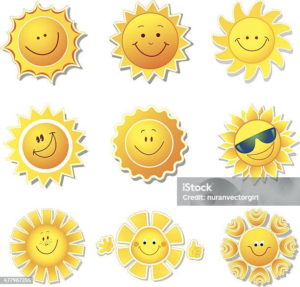 Sonne Symbole Stock Vektor Art und mehr Bilder von ClipArt - ClipArt, Sonne, Abstrakt