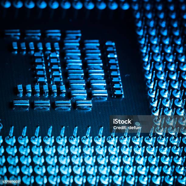 Placa De Circuito - Fotografias de stock e mais imagens de Azul - Azul, Circuito Integrado de Computador, Ciência