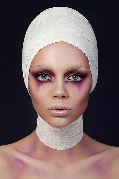 istock Young clown woman portrait 477989692