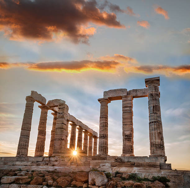 istock Greek temple Poseidon, Cape Sounion in Greece 477990090