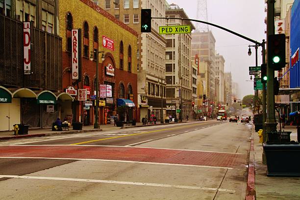 istock 5th street Downtown Los Angeles CA. 477990636