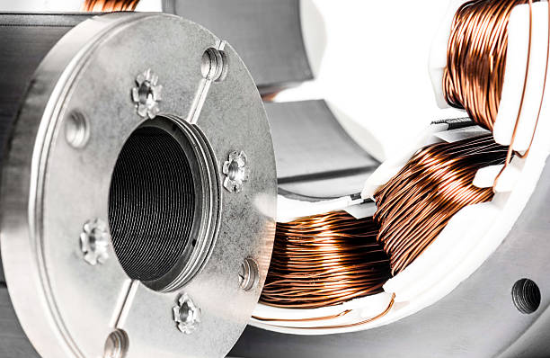 istock Permanent magnet motor disassembled close-up 477993181