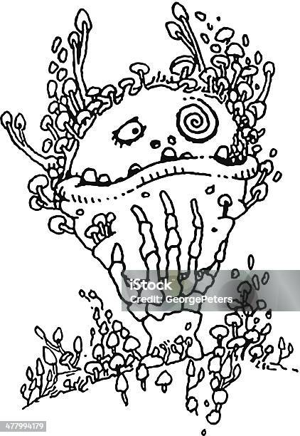 Doodle Spooky Funny Creature Stock Illustration - Download Image Now - Animal, Bizarre, Cartoon