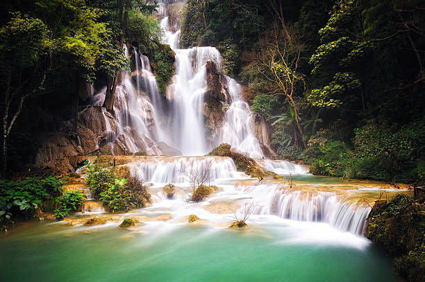 istock Waterfall in the national park. 477995053