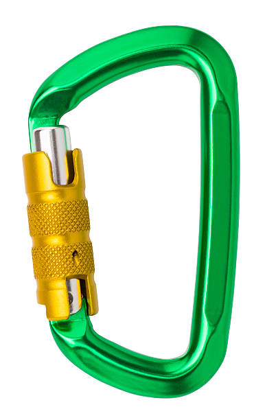 Twistlock Carabiner Automatic Twist Lock Aluminum Carabiner,  carabiner stock pictures, royalty-free photos & images