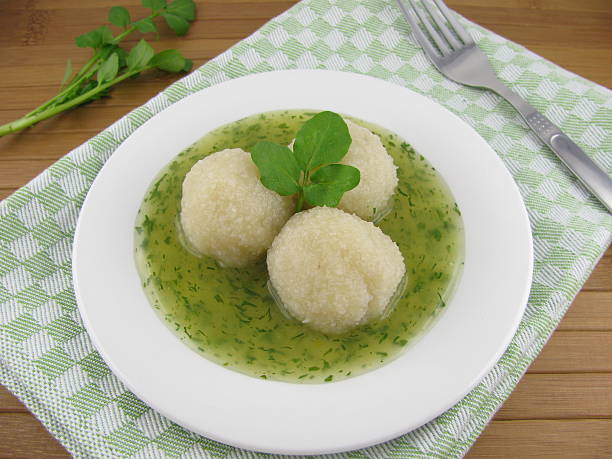 istock Potato dumplings with watercress sauce 477996250