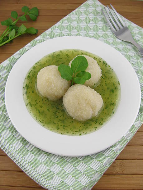 istock Potato dumplings with watercress sauce 477996252
