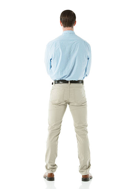 istock Rear view of a businessman standing 477997581