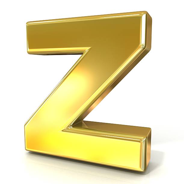 istock Golden font collection letter - Z 477998722