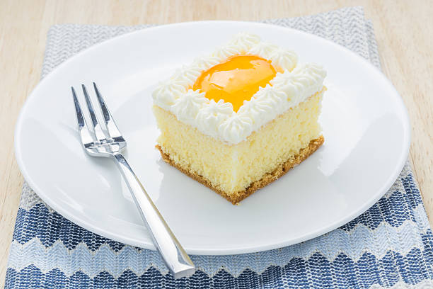 Orange cake squares tasty snacks.