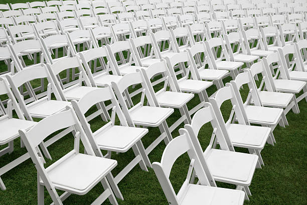 istock Chairs for an outdoor event 478004677
