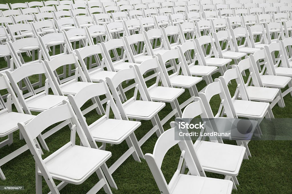 Cadeiras em um evento ao ar livre - Royalty-free Cadeira Foto de stock