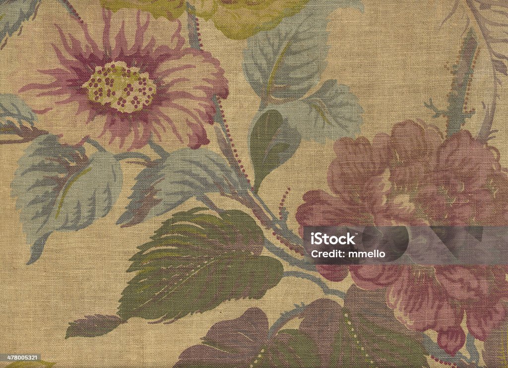 Tissu fleuri vintage#1 - Photo de Antiquités libre de droits