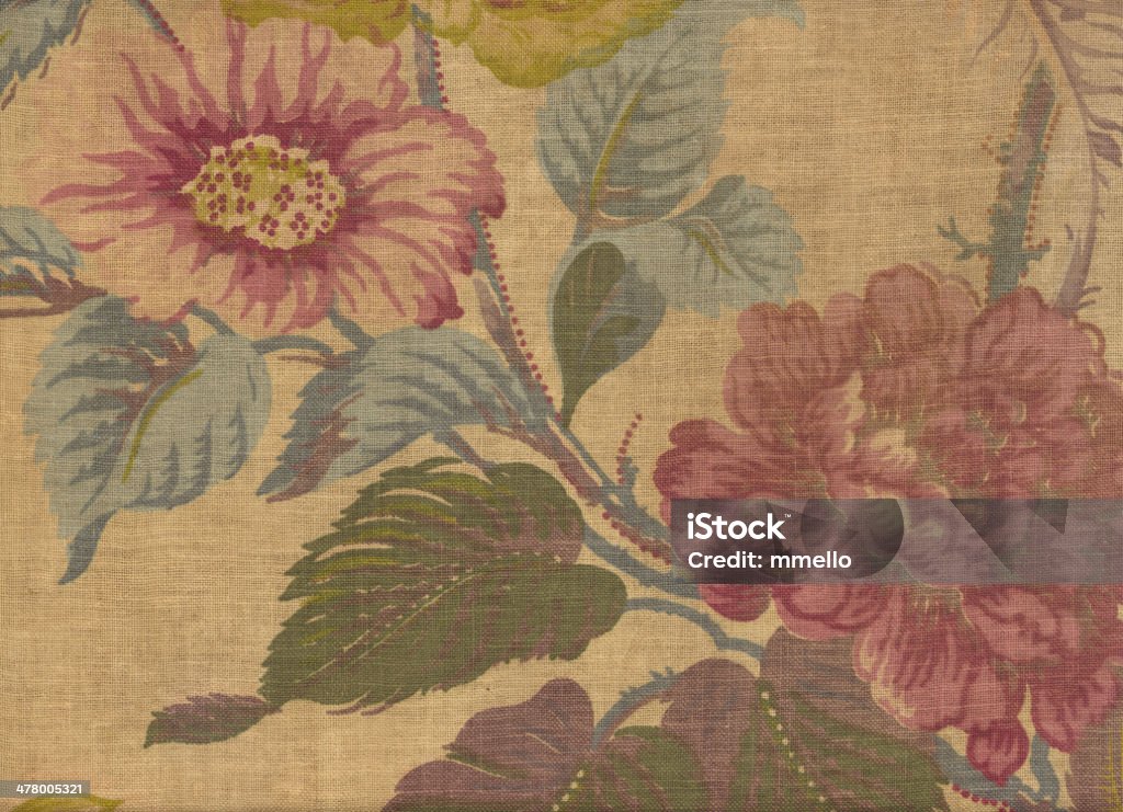 Antigo Floral textura#1 - Foto de stock de Algodão - Malvaceae royalty-free