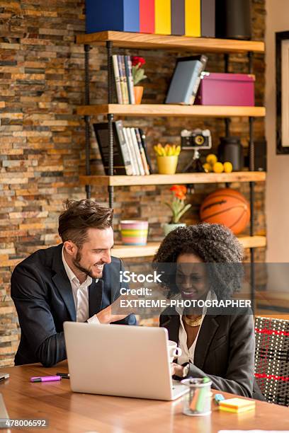 Coworkers In The Office Stock Photo - Download Image Now - 2015, Adult, African Ethnicity