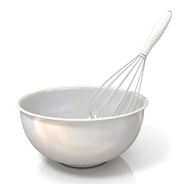istock Bowl with a wire whisk, isolated on white 478006710