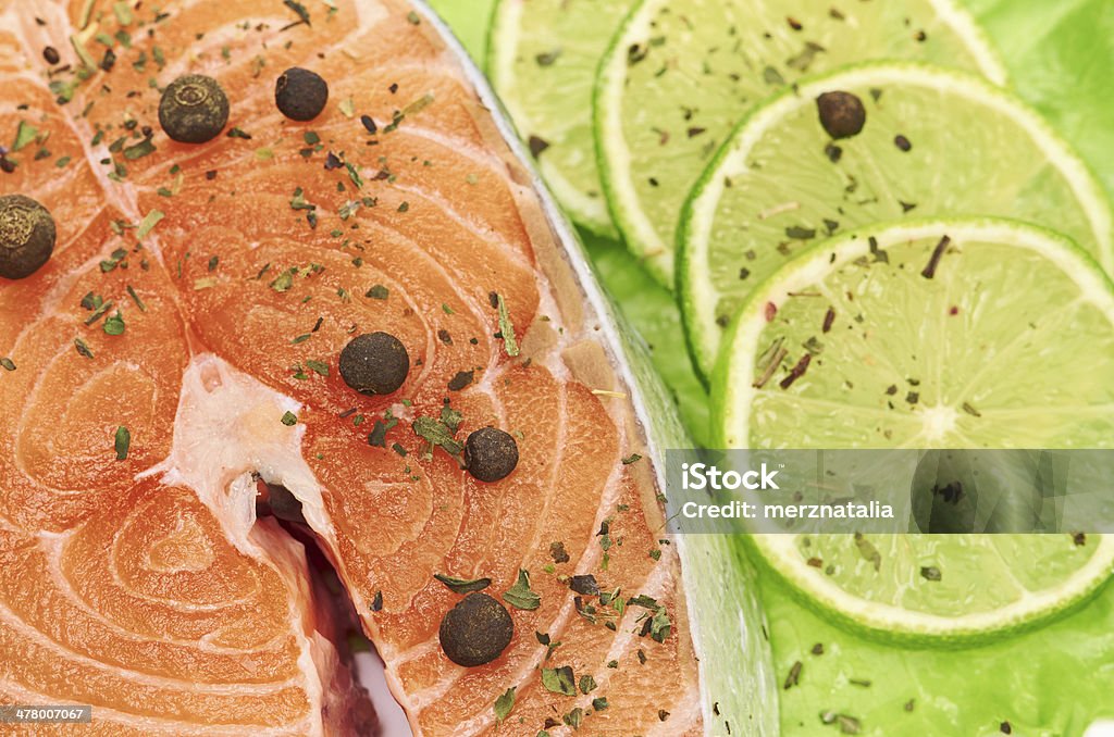 Lachs und Limette - Lizenzfrei Biologie Stock-Foto