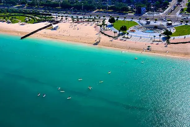 Stand Up  Paddle Boarding in Corniche Beach Abudhabi