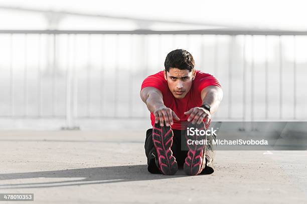 Sunset Stretching Stock Photo - Download Image Now - 20-24 Years, 20-29 Years, Active Lifestyle
