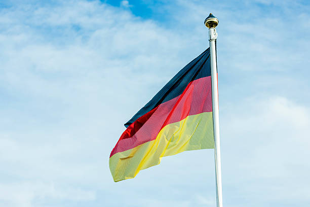 istock Bundesflagge, German National Flag, sky 478011628