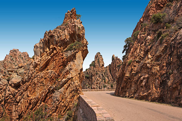 Calanques de Piana, córcega - foto de stock