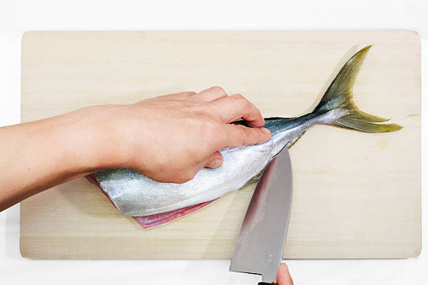 istock Preparing a Japanese yellowtail in the Japanese style 478011896