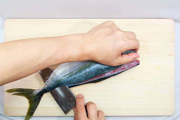istock Preparing a Japanese yellowtail in the Japanese style 478011914