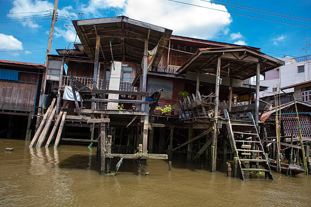 Bangkok, homes along a canal