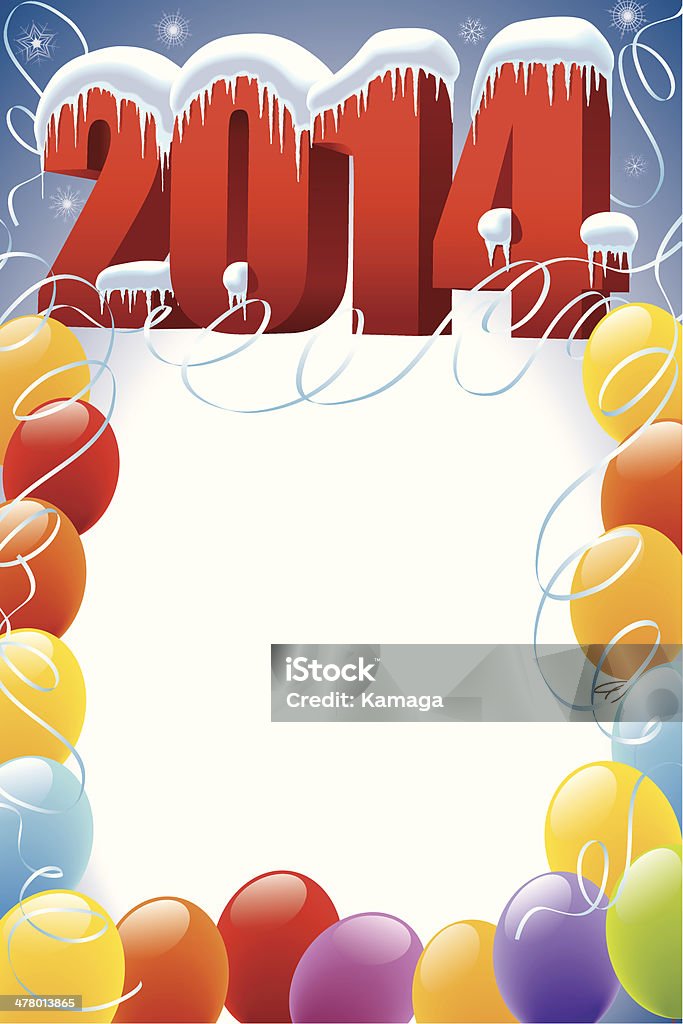 Nouvel An 2014 - clipart vectoriel de Affiche libre de droits