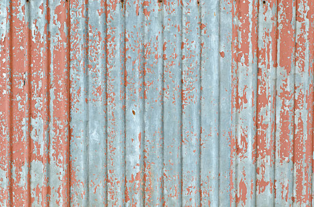 istock Old brown color zinc wall 478016881
