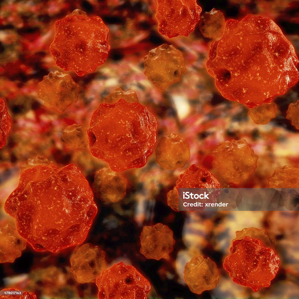 Вирус ВИЧ - 3d-рендеринга иллюстрация - Стоковые фото Болезнь роялти-фри