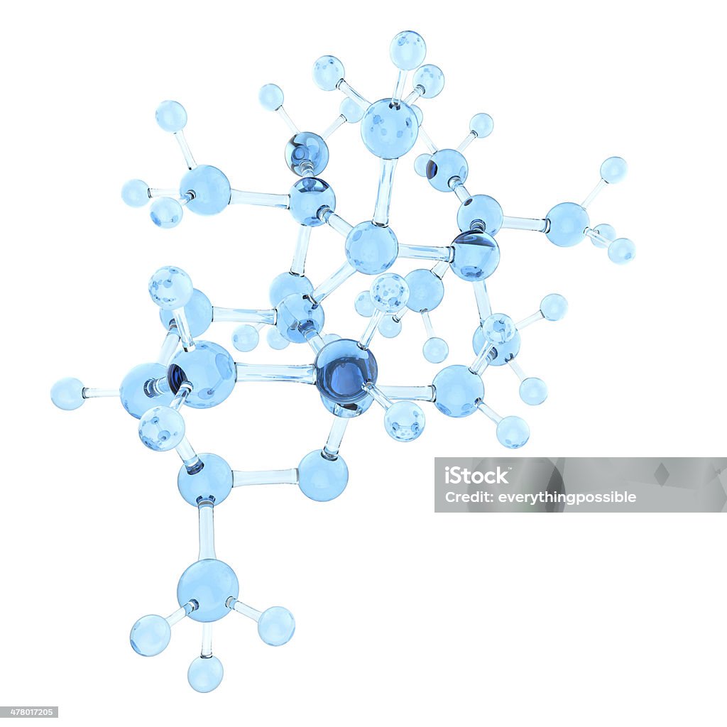 分子 3 D - イラストレーションのロイヤリティフリーストックフォト
