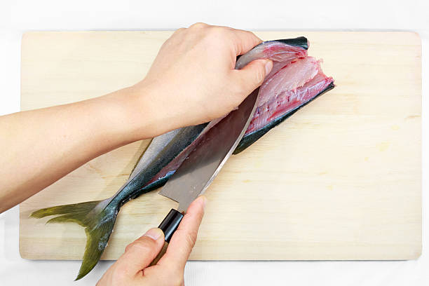 istock Preparing a Japanese yellowtail in the Japanese style 478017906