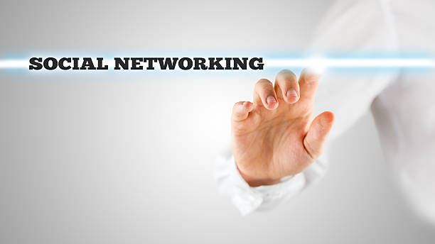 istock Man activating a Social networking search bar 478018070