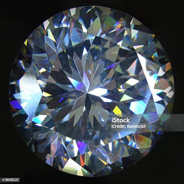 Diamond - Fotografie stock e altre immagini di Cerchio - Cerchio, Cristallo, Diamante