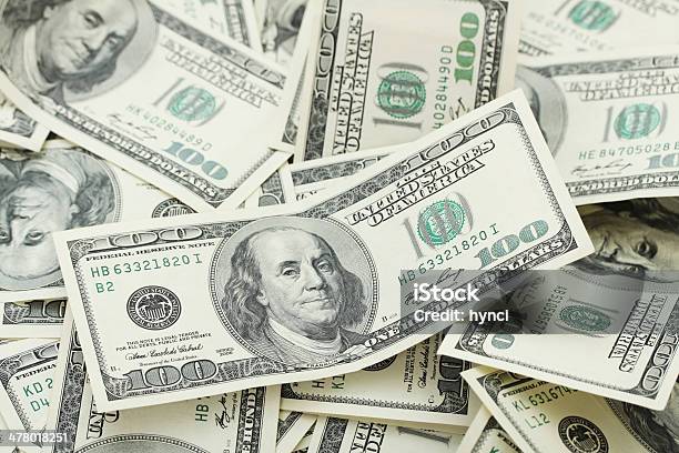 Hintergrund Mit Geld Amerikanischen Hundert Dollar Rechnungenhorizontal Stockfoto und mehr Bilder von Millionär