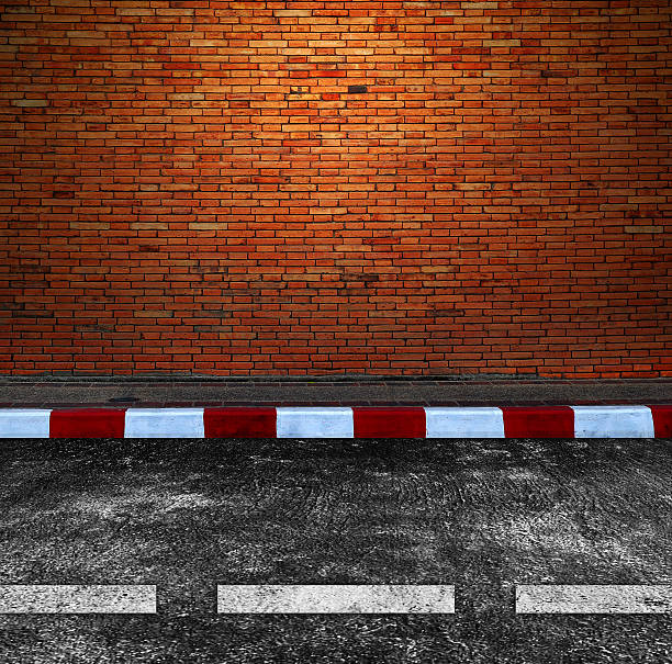 istock Old Brick Wall and Road Street 478018385