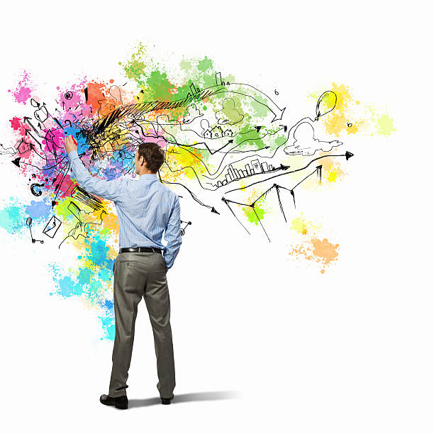 istock Back view of businessman 478018407