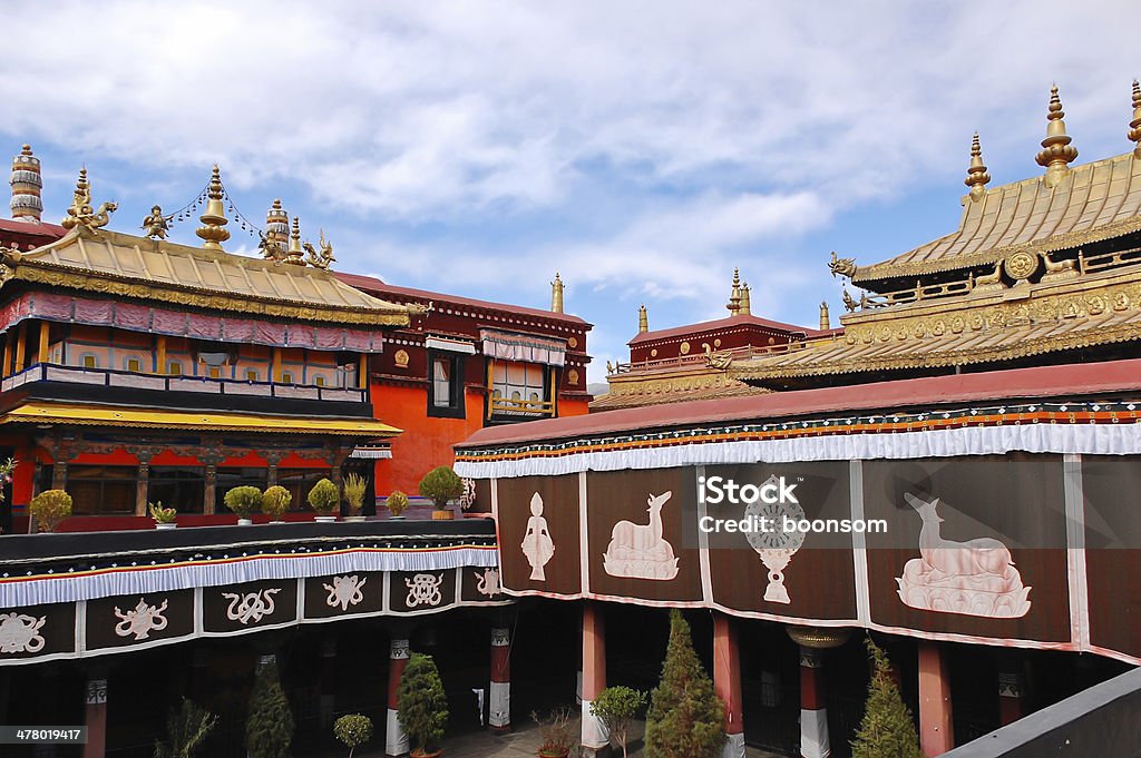 Templo Jokhang - Foto de stock de Amarelo royalty-free