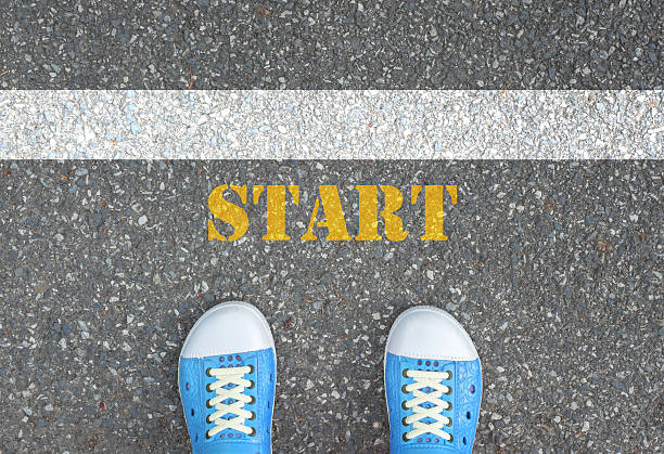 istock Shoes standing at the start line 478020314