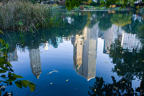 istock City in reflection. Center Park NY . 478020403