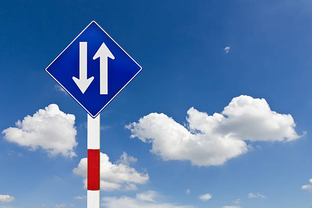 istock Curved Road Traffic Sign 478021011