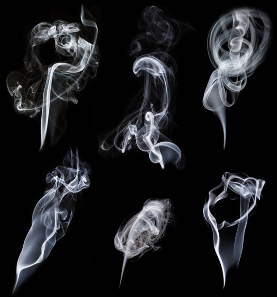 istock set of smokes on black background 478021341