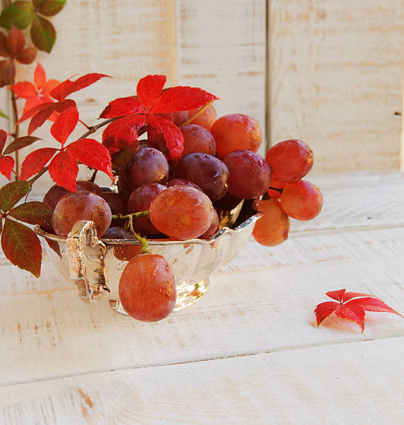 istock bunch of grapes with vine on white background 478022380