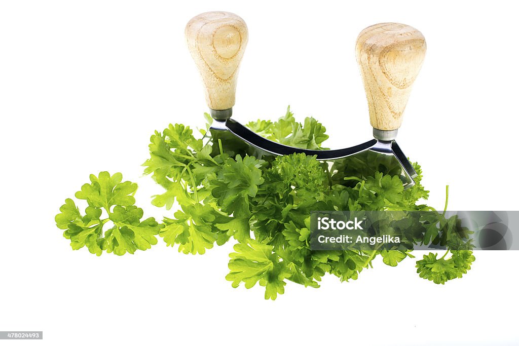 Herb Chopper And Fresh Parsley Stock Photo - Download Image Now - Chopping  Food, Close-up, Cut Out - iStock