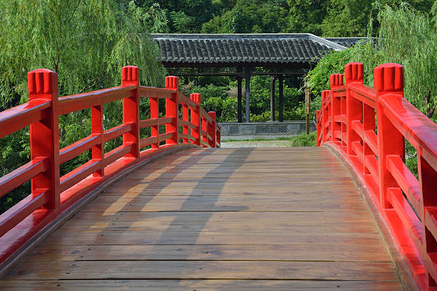 istock Red Bridge in Slender West Lake 478025773