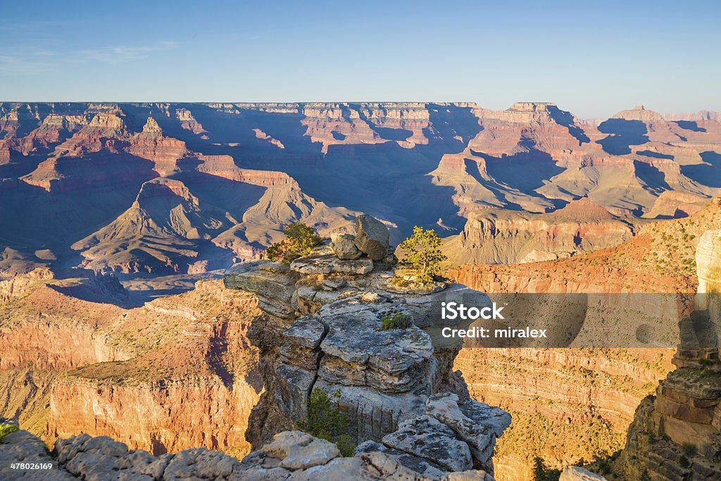 Sunset Gran Cañón, South Rim, National Park en Arizona, Estados Unidos - Foto de stock de Aire libre libre de derechos